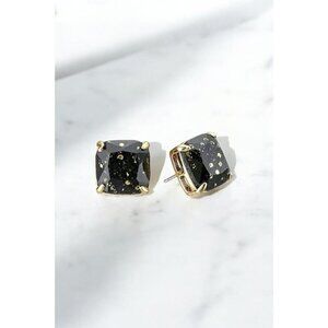 Kate Spade New York Small Square Studs Earrings Black